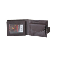 CHAMPS LEATHER RFID WALLET BRN