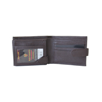 CHAMPS LEATHER RFID WALLET BRN