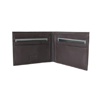 CHAMPS LEATHER RFID WALLET BRN