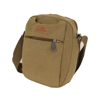 LOUIS BERRY CANVAS SHLD - KHAKI