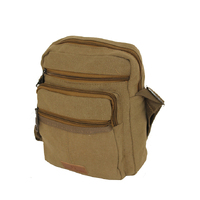 LOUIS BERRY CANVAS SHLD - KHAKI