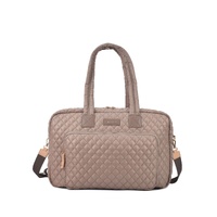 METRO QUILTED SPLIT TOTE - MAGNET