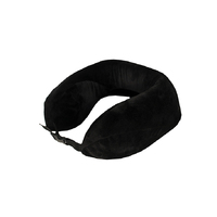 MEMORY FOAM NECK PILLOW - BLACK