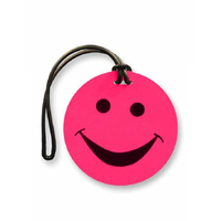 TOSCA SMILEY LUGGAGE TAG - PNK