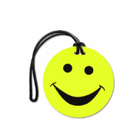 TOSCA SMILEY LUGGAGE TAG - YLW