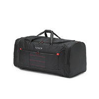 TOSCA JUMBO DUFFLE - BLACK/RED