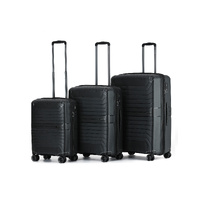 TOSCA STAR-LITE SET 3 CASES - BLACK