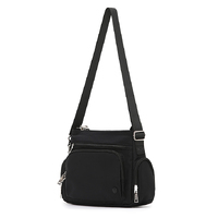 TOSCA ANTI-THEFT SHOULDER BAG - BLACK