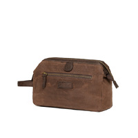 TOSCA WAXED CANVAS WASH BAG