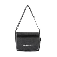 BELLS BEACH CANVAS SHOULDER BAG- BLACK