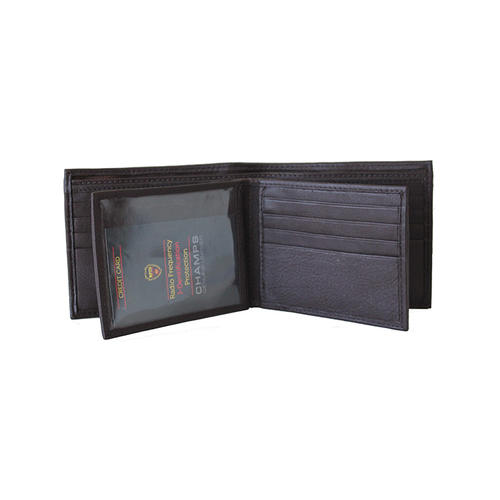 CHAMPS LEATHER RFID WALLET BRN