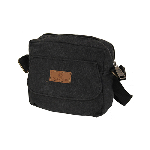 LOUIS BERRY CANVAS SHLD - BLACK