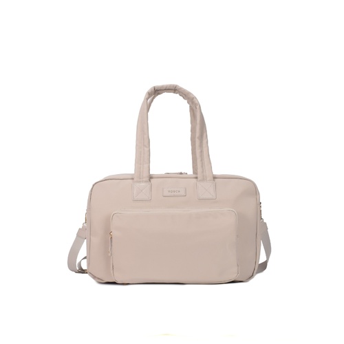 METRO NYLON SPLIT TOTE - STONE