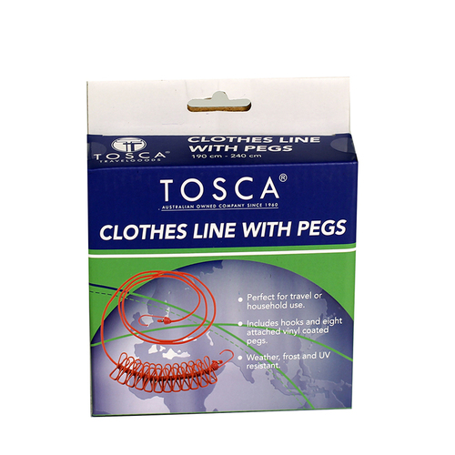 TOSCA CLOTHES LINE WITH PEGS