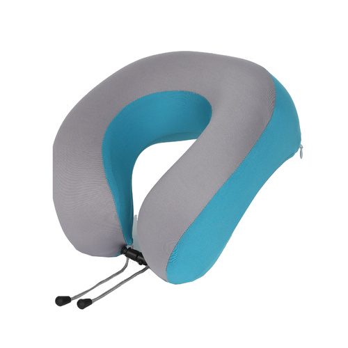 MEMORY FOAM NECK CUSH - GRY/TE