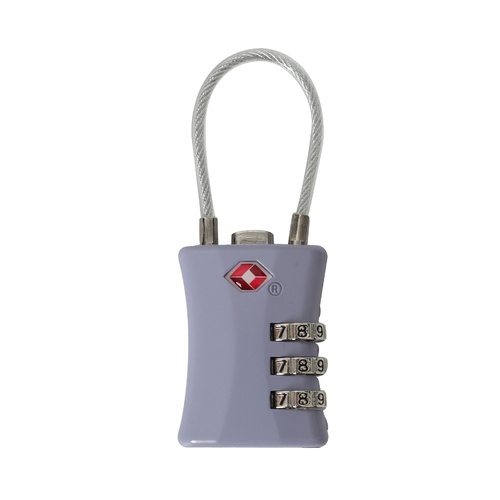 TSA COMBO LOCK WITH CABLE-LAVE