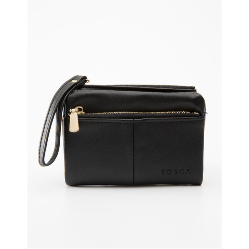 TOSCA PU WALLET - BLK